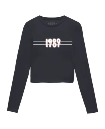 1989 Navy Blue Long Sleeve Sweatshirt