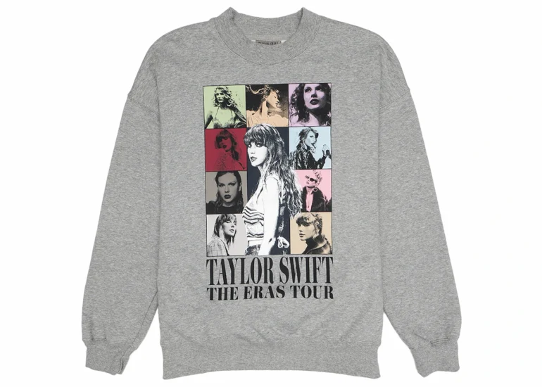 Taylor Swift The Eras Tour Grey Sweatshirt